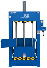 Hydraulic Vertical Baler Press manufactured by RK Machinery 